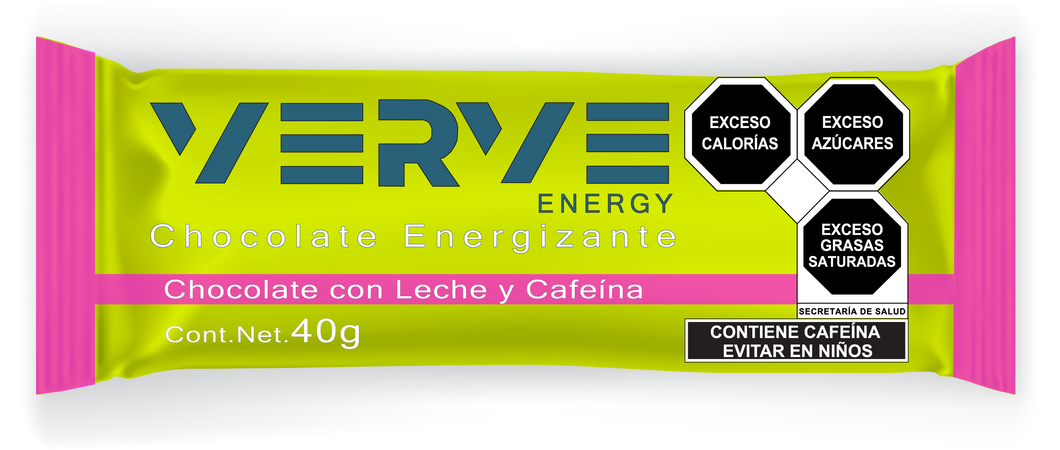 Verve Energy: Chocolate con Leche y Cafeína (12 Piezas)